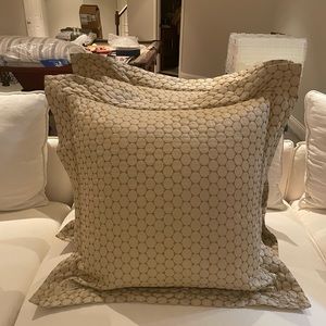 Custom silk euro shams